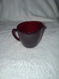 Royal Ruby Red Anchor Hocking Creamer Vintage no chips or cracks! - Picture 1 of 5