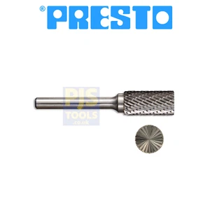 Presto 1/2 12,7 mm x 25 mm corte final cilindro forma rebaba carburo rotativo vástago 6 mm - Imagen 1 de 1