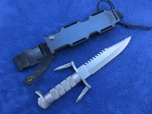 SELTENES ORIGINAL VINTAGE BUCK 184 SURVIVAL DOLCH 2. AUSGABE MESSER MIT SCHEIDE - Bild 1 von 12