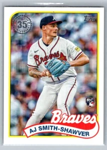AJ Smith-Shawver 2024 Topps - 1989 Topps Béisbol 35 Aniversario SN Braves - Imagen 1 de 2