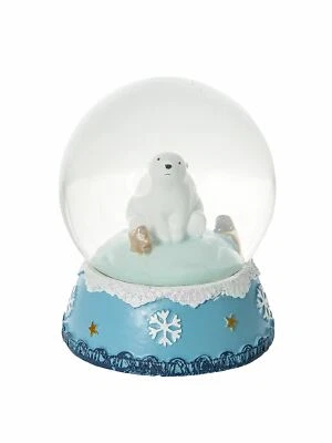 Mousehouse Polar Bear Snow Globe Christmas Home Decoration Xmas Gift Present - Image 1 of 4