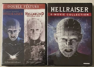 HELLRAISER 1,2,3,4,5,6,7,8 HORROR SAGA 8 FILMS CLIVE BARKER DVDS R1 1-8 - Picture 1 of 4