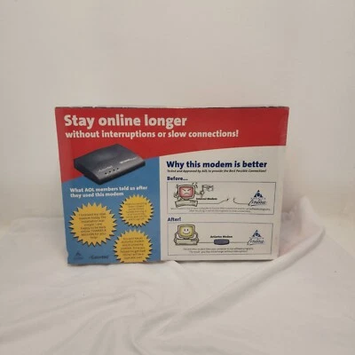 Vintage Action-Tec Modem EXUV9212-04 AOL New Sealed  - Image 1 of 4