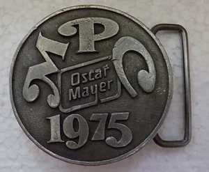 Oscar Mayer Genuine Pewter Belt Buckle MPC 1975 Limited Edition  - Picture 1 of 2