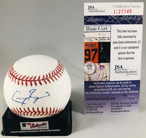 GREG VOGEL SIGNIERT RAWLINGS ROMLB BASEBALL TEXAS RANGERS YANKEES AUTOGRAMM JSA COA - Bild 1 von 4
