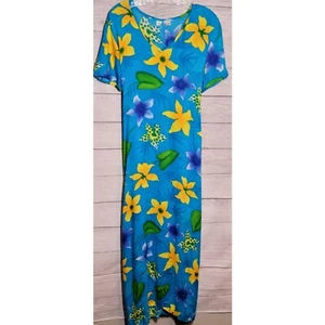 Connie Choi Womens Maxi Dress Size S/M Peasant Boho Floral Tie Back Multicolor - Picture 1 of 8