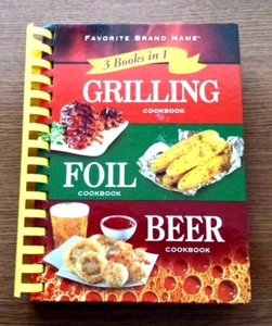 BRANDNEU 3 BÜCHER IN 1 GRILLFOLIE BIER KOCHBUCH PUBLIKATIONEN INTERNATIONAL - Bild 1 von 9