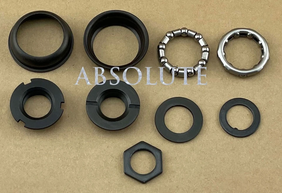 Bottom Bracket Set w/Bearings FOR 1/Piece Crank 5/16x9 Bike Bicycle Black. - Image 1 of 1