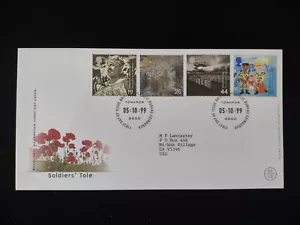 GB Royal Mail FDC - 1999 Soldiers' Tale (matasellos: tipo 1) - Imagen 1 de 1