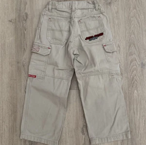 Vtg JNCO Cargo Skater Pants Youth Pants Size 7 22x22" Spellout Pocket Khaki Y2K - Picture 1 of 9