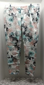 Lane Bryant Women's Pants 16 Floral Print Ankle Skinny Stretch Colorful - Picture 1 of 7