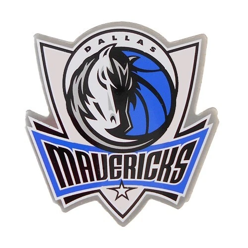 Prendedor grande de metal tono plateado con logotipo de la NBA Dallas Mavericks Pro Specialties 2018 Foto 1 de 1
