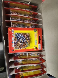 CASE OF 24 PACKS Paper Clips Assorted COLORS Zebra Style , STANLESS STEEL. - Picture 1 of 5