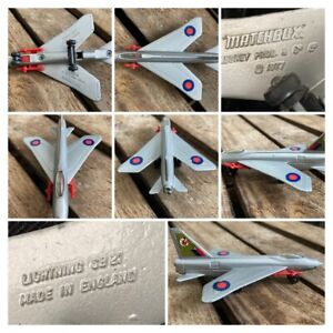 Rare Matchbox Sky-Busters SB-21 Lightning, fabriqué en Angleterre, par Lesney
