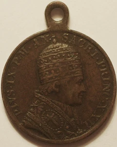 Italie, Vatican, Médaille religieuse, Pie IX, 1867 !! - Picture 1 of 2