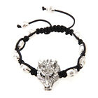  Wolf Head Bracelet Adjustable Chain Men and Women Diamond Jewelry