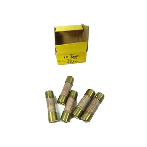 FUSIBLE MERCANCÍA CORP 92-15 RENOVABLE 15 AMP FUSIBLE 250V CADA UNO - Imagen 1 de 7