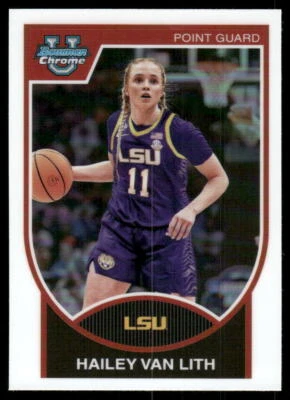 2023-24 Bowman University Chrome #07B-26 Hailey van Lith 2007-08 Bowman - Image 1 of 2