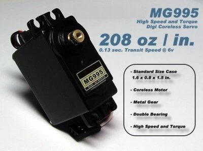 RC Model MG995 Metal Gear High Speed & Torque R/C Hobby Servo (180 Degree) SS120 - Bild 1 von 3
