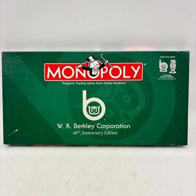 Monopoly W. R. Berkley Corporation 40th Anniversary Ed COMPLETE USAopoly 2007 - Image 1 of 4