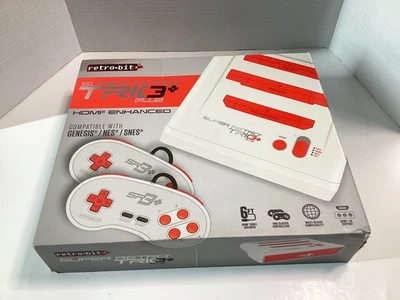 Retro-Bit Super Retro Trio 3 Plus - Genesis-NES-SNES System Console-Parts/Repair - Image 1 of 4