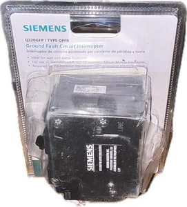 Interruptor de circuito de falla a tierra Siemens 2 polos 20A GFCI Q220GFP - Imagen 1 de 9