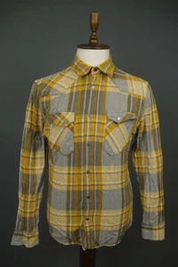 Nudie Jeans Multi Plaid Long Sleeve Chest Pocket Button-Up Shirt Size L - Picture 1 of 14
