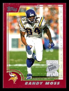 Randy Moss 2000 Topps Season Opener Card #136 Minnesota Vikings HOF spedizione gratuita - Foto 1 di 2