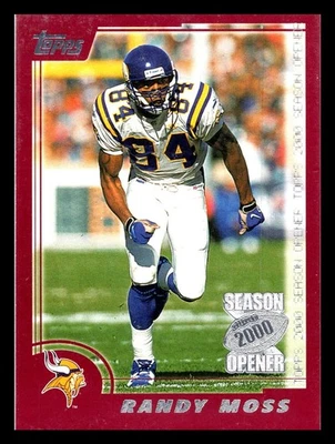 Randy Moss 2000 Topps Season Opener Card #136 Minnesota Vikings HOF Free Ship - Image 1 of 2