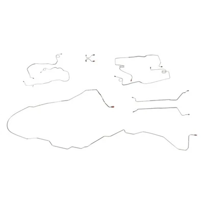 Комплект тормозной магистрали полный силовые дисковые трубы 1993-94 Cadillac Fleetwood седан оригинальный 9 шт. - Изображение 1 из 4