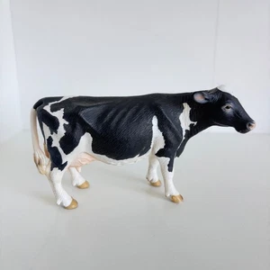 Figura de vaca Schleich Holstein 2007 Alemania negro blanco juguete animal realista - Imagen 1 de 6