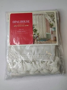 Opalhouse With Jungalow Tan In The Name of Love Clipped Shower Curtain 72 x 72" - Picture 1 of 2