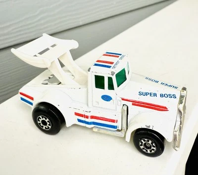 "Semirremolque de juguete Matchbox Super Boss Tyrone Malone Detroit 1982 diésel Kenworth 3""" Foto 1 de 4