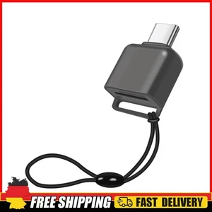 Typ-C-Micro-SD/TF-Kartenleser, USB-C-TF-Kartenleser mit Trageband aus Zinklegier - Afbeelding 1 van 12