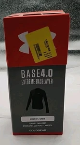 Under Armour NEW Women's ColdGear Base 4.0 Top Base Shirt Black Size Sm (#M3-B8) - Picture 1 of 6