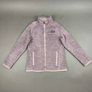 Patagonia Better Sweater Youth Large 12 Gray Full Zip Fleece Jacket Hiking - Picture 1 of 11