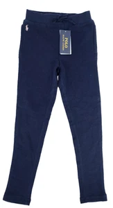 Polo Ralph Lauren Girls Navy Blue Pull On Cotton Blend Leggings Pants Size 6 NWT - Picture 1 of 5