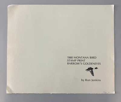 1980 Montana State Bird Stamp & Print by Ron Jenkins - Image 1 of 4