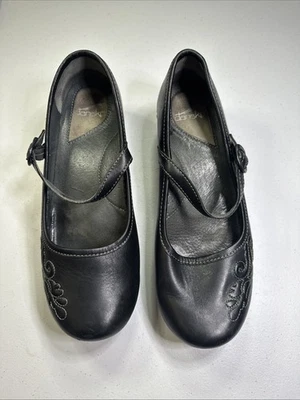 Zuecos DANSKO Savannah negros Mary Jane talla 42 florales bordados (D) Foto 1 de 4