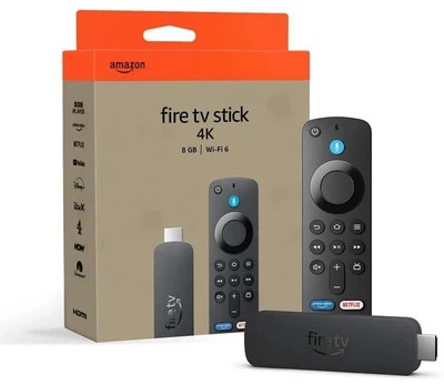 Top Quality Amazon TV Stick 4K Fire Ultra HD (Newest gen), Supports Wi-Fi 6 - Image 1 of 4