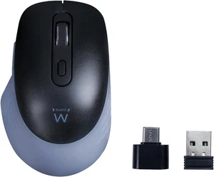 Mouse Wireless 2.4Ghz Con Tasti Silenziosi E Adattatore USB-C – EW3204 - Foto 1 di 12