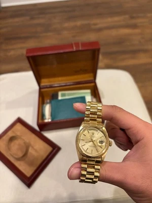 Rolex Day-Date 1803 Oro Presidente Juego Completo + Eslabones Completos Foto 1 de 4