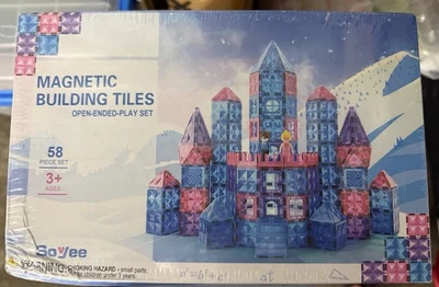 Soyee Magnetic Building Tiles Set 58pcs Educational STEM Toy for Kids New - Image 1 of 3