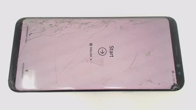 Samsung Galaxy S8+ SM-G955U (azul 64 GB) Verizon CRISTAL ROTO/QUEMADO/MANCHADO Foto 1 de 2