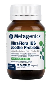 Metagenics UltraFlora IBS Calmar Probiótico 60 Cápsulas - Imagen 1 de 3