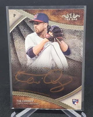 2017 Topps Tier One - Break Out Autographs Tim Cooney #BOA-TCO Copper Ink /25... - Image 1 of 3