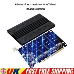 NVME M.2 MKEY SSD RAID Expansion Cad with Heatsink All Aluminum for Speeding Up - Afbeelding 1 van 11