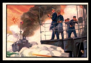 1954 Bowman U.S. Navy Victories #23 Fire When Ready, Gridley EX/MT *d2