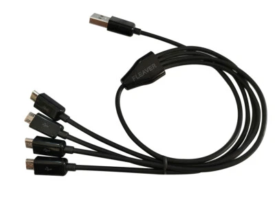 FLEAVER 50cm 4 in 1 micro usb charger cable charge 4 android devices  - Image 1 of 4