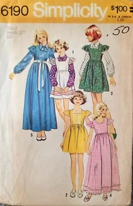 *LOVELY VTG 1970s GIRLS JUMPER & BLOUSE Sewing Pattern 8 Breast 27 Uncut - Picture 1 of 2